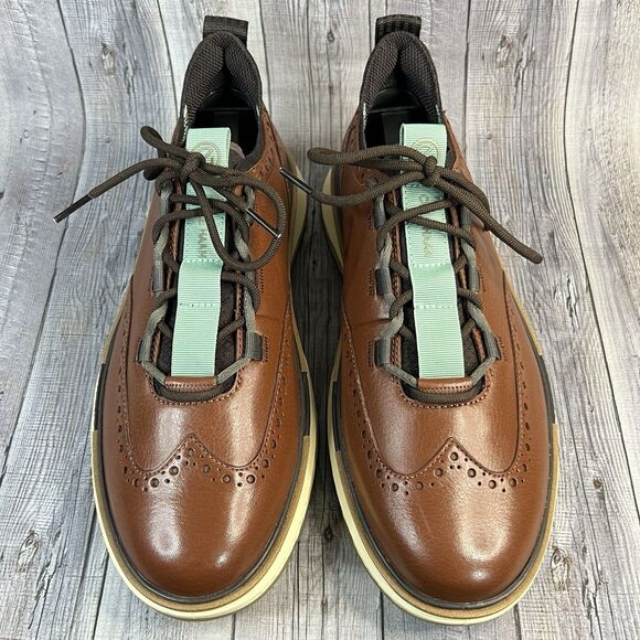 Cole Haan 5.ZEROGRAND Wingtip Oxford Shoes Men's 9W Dark Sequoia C36511 NWOB - Picture 7 of 12